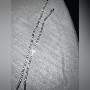 Stirling silver Diamond necklace